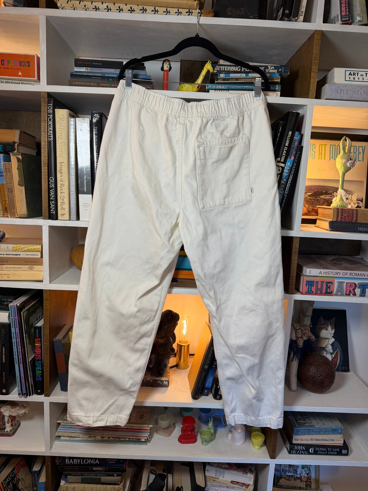 Wax London Ecru Drawstring Trousers Sz 34