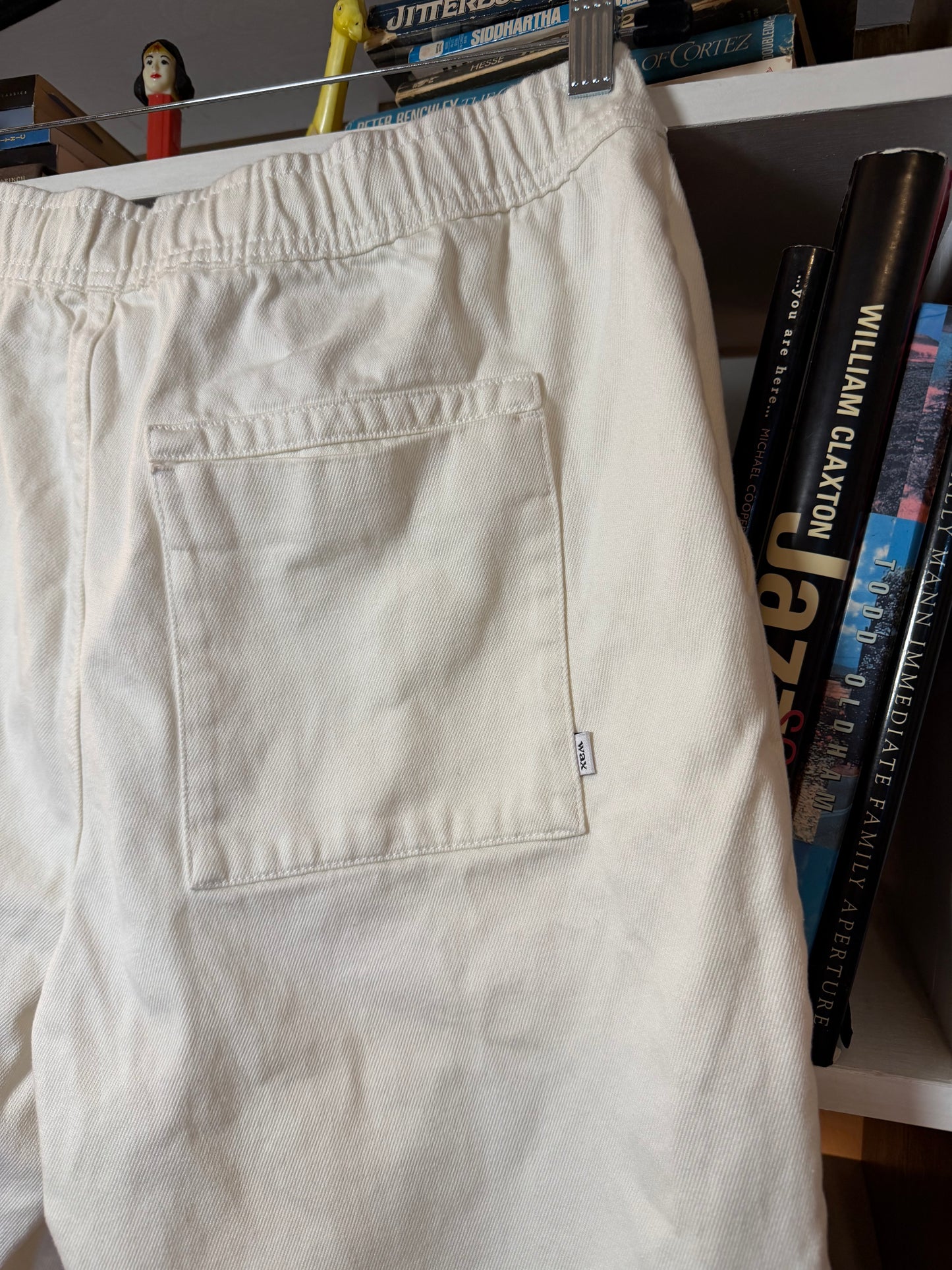 Wax London Ecru Drawstring Trousers Sz 34