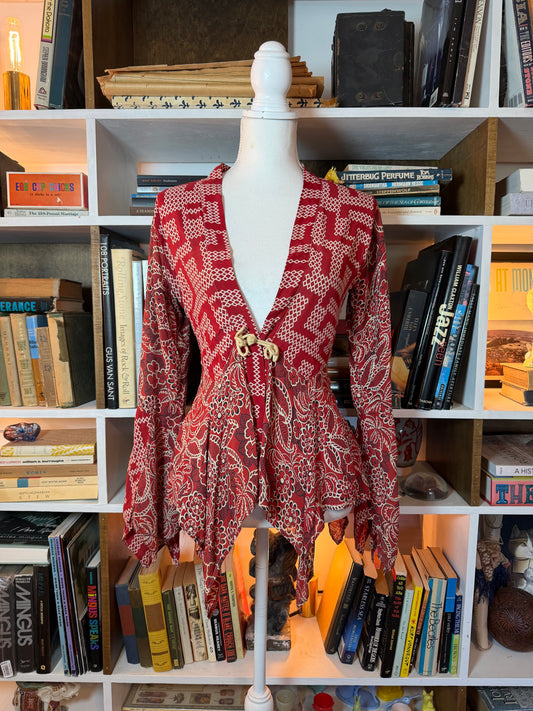 1970's Geometric Style Blouse