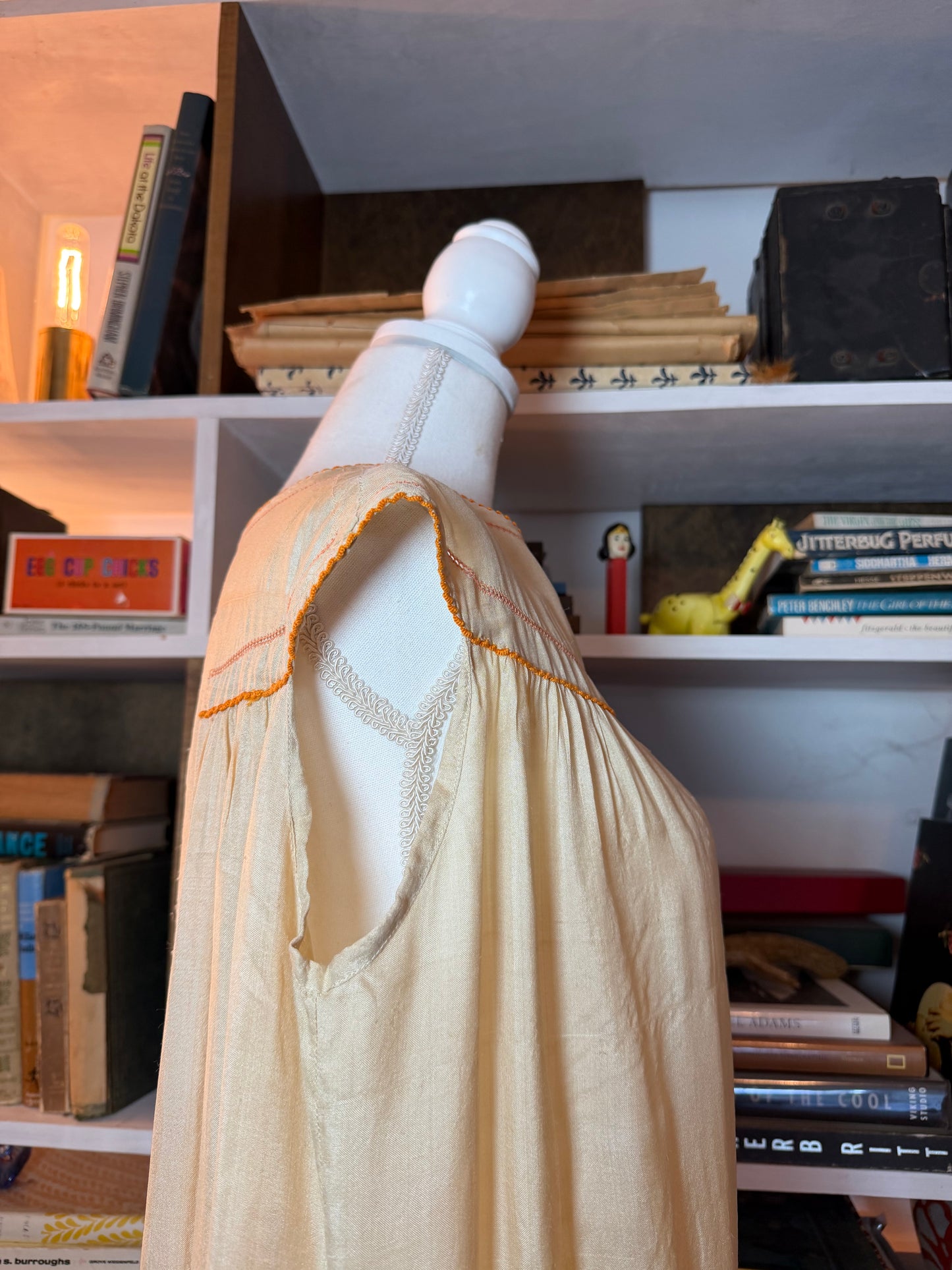 1920's Hand Embroidered Vintage Dress
