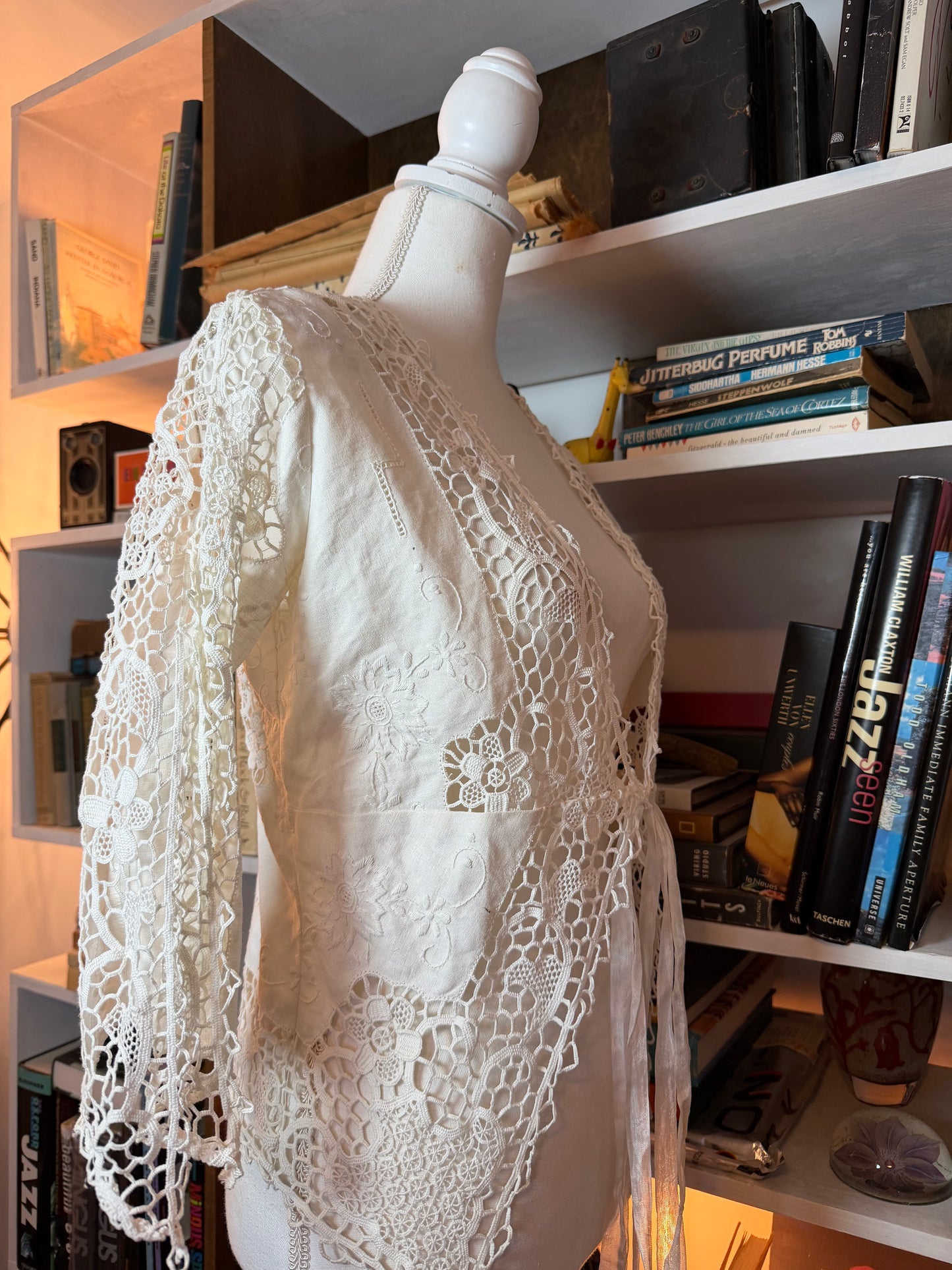 Lotta Stensson Lace Patchwork Tie-Front Topper