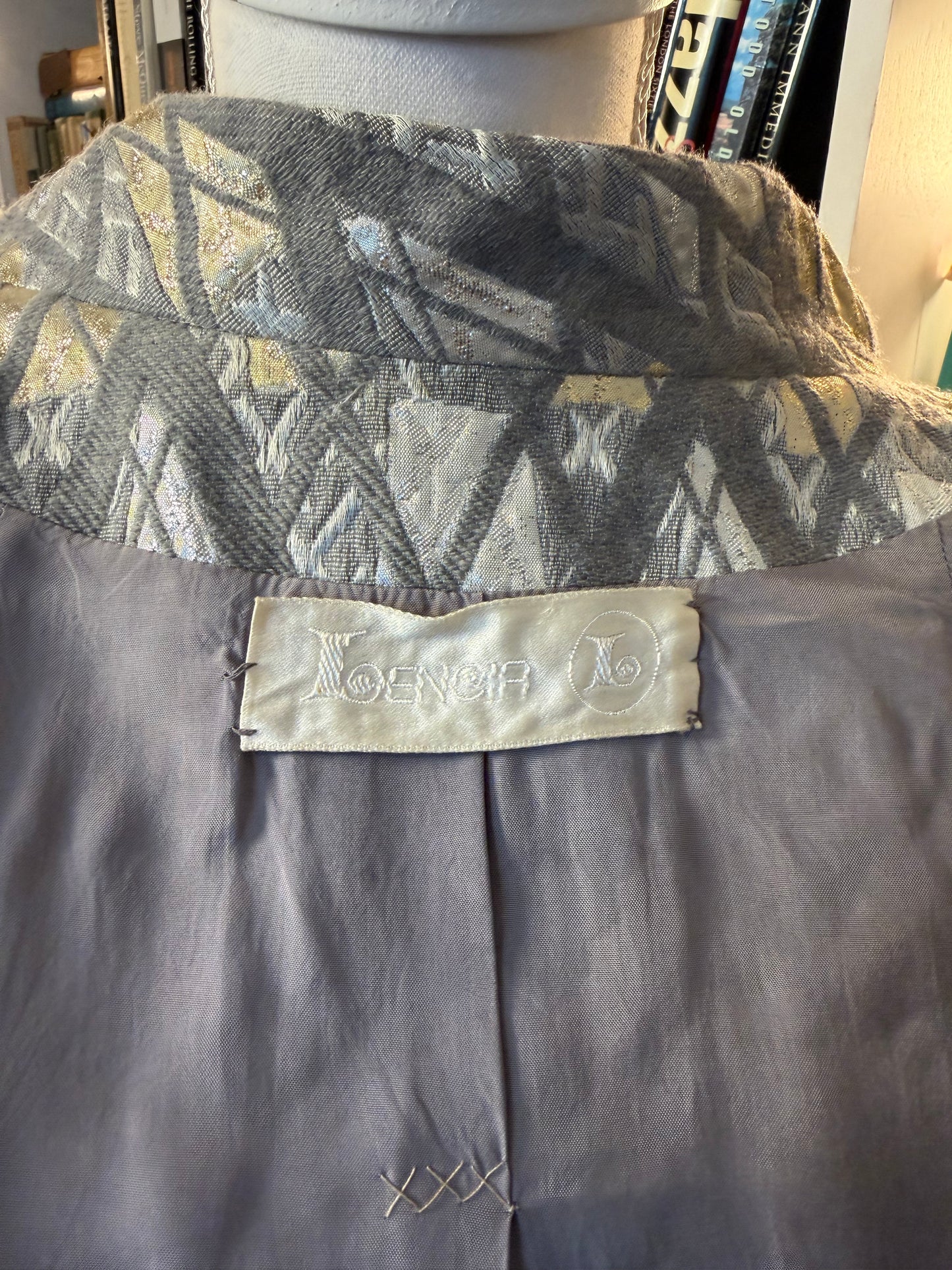1960s Oscar de la Renta Metallic Brocade Dress & Jacket Set