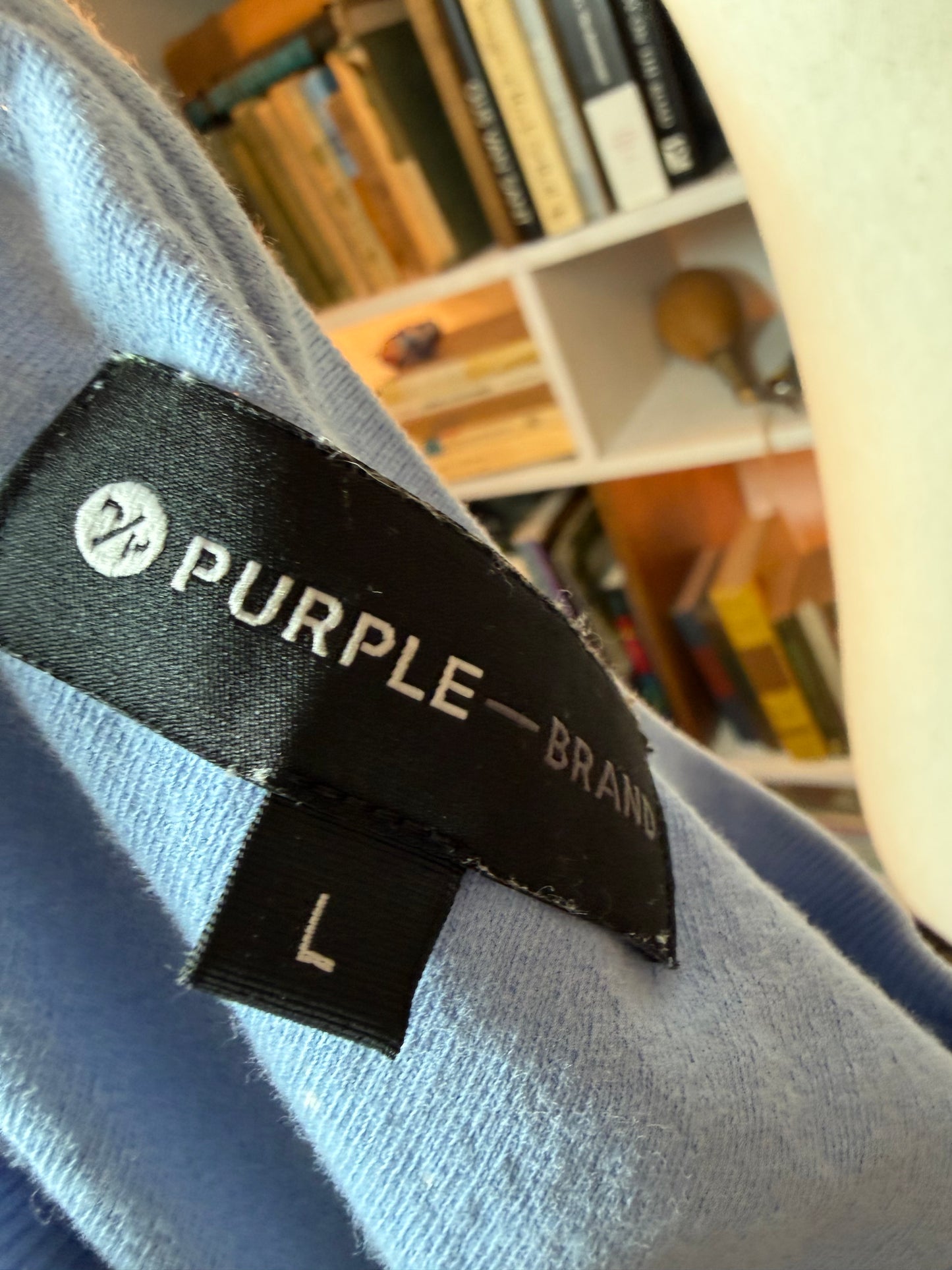 Purple Brand Powder Blue Logo Tee