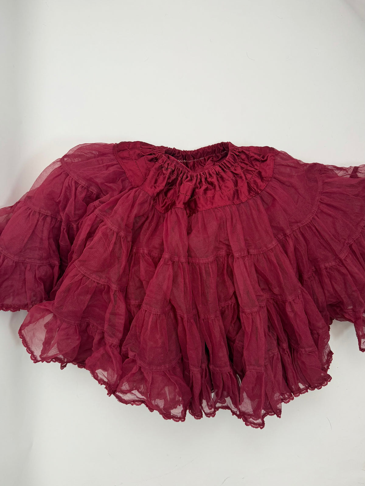 Vintage Burgundy Petticoat