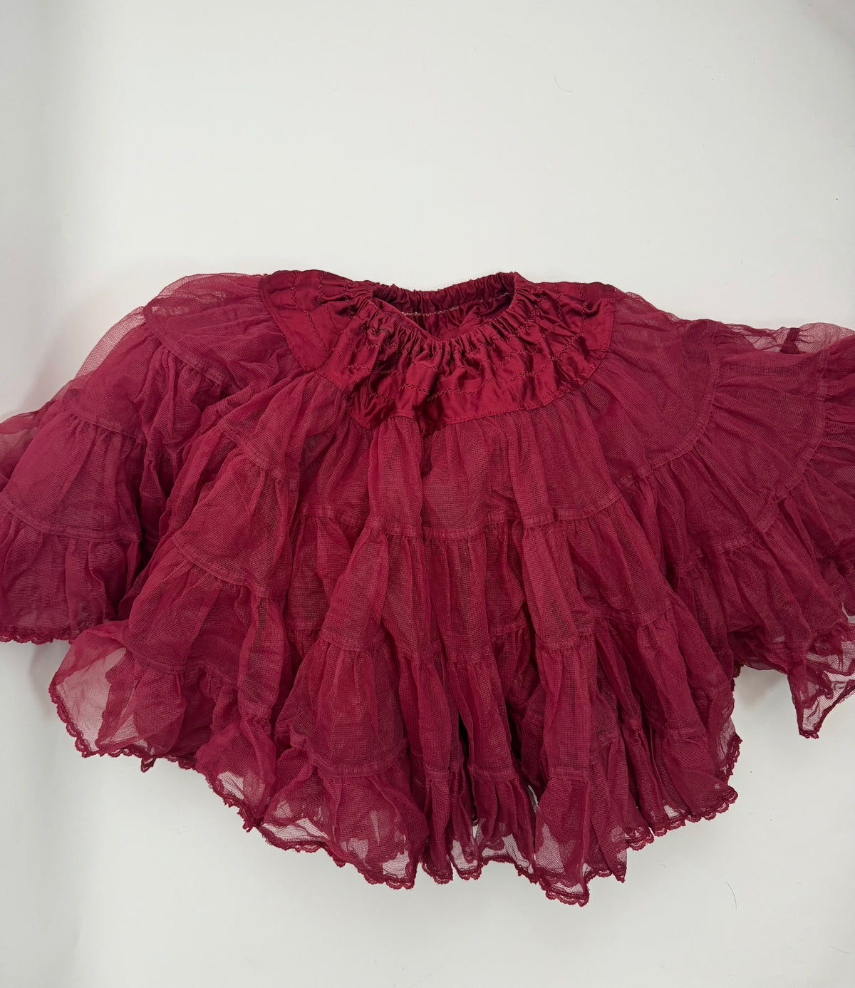 Vintage Burgundy Petticoat