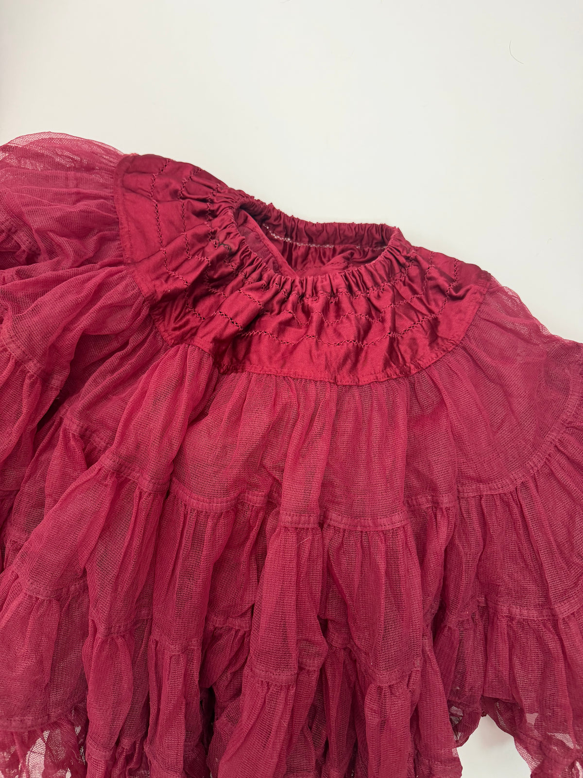 Vintage Burgundy Petticoat