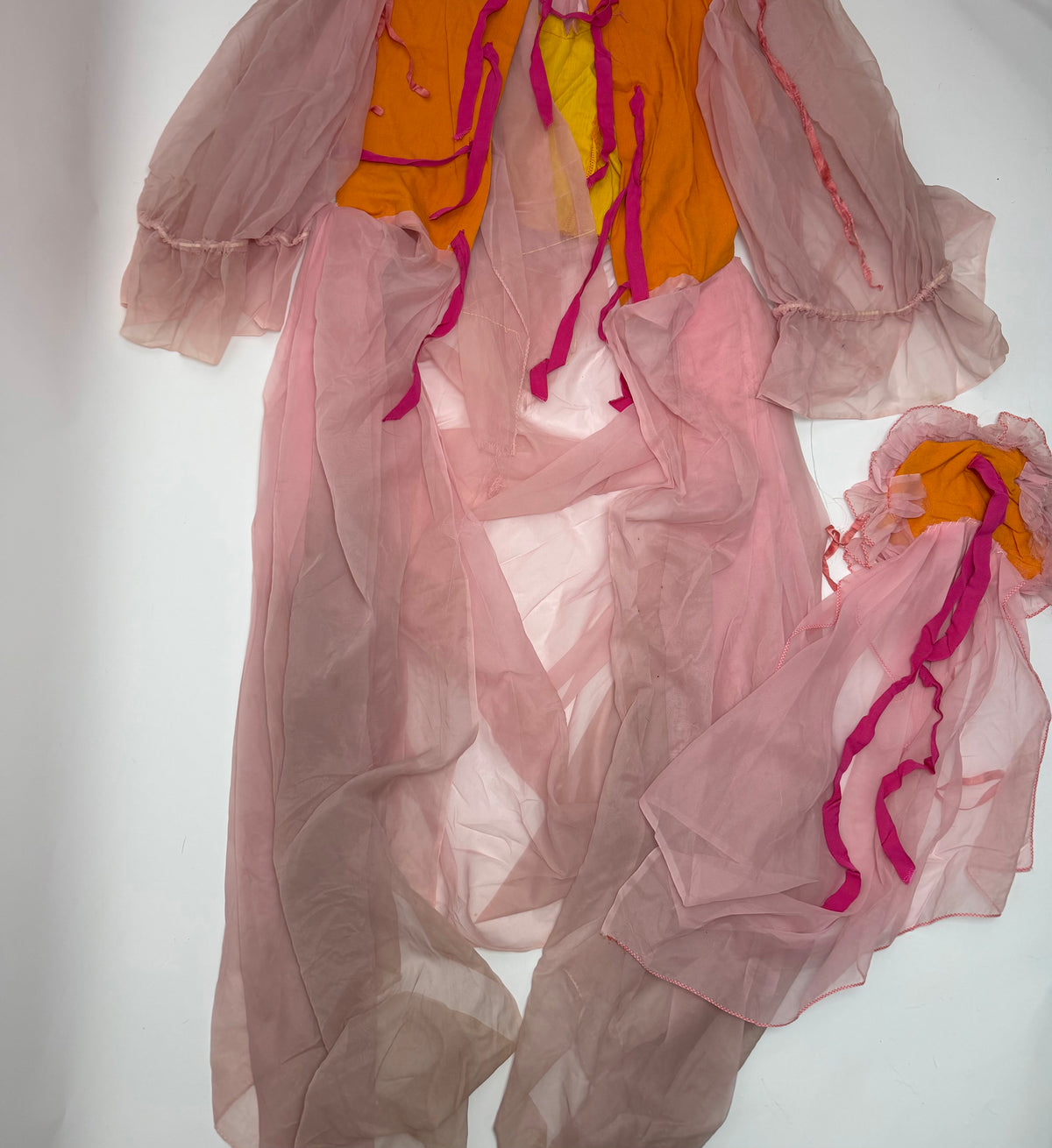 Vintage Handmade Theatrical Costume Gown with Matching Tie
