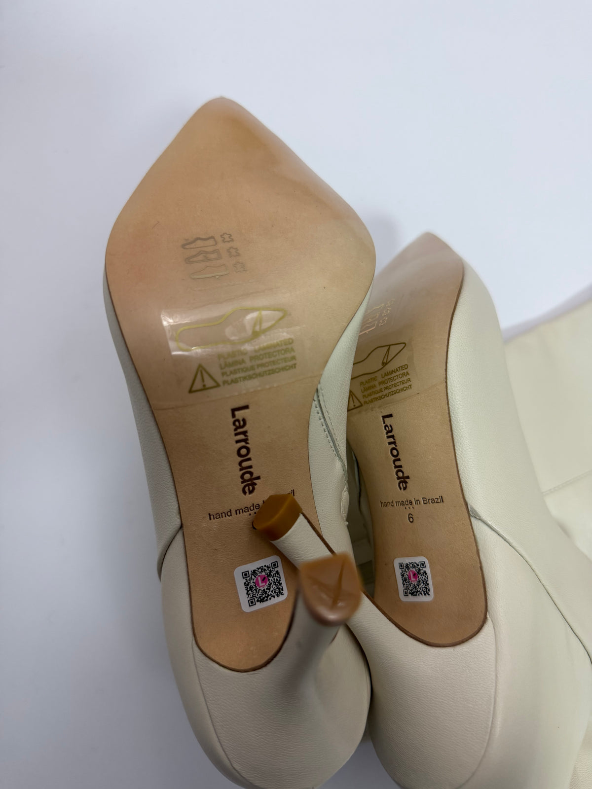 Larroudé Ivory Hi Boots 36