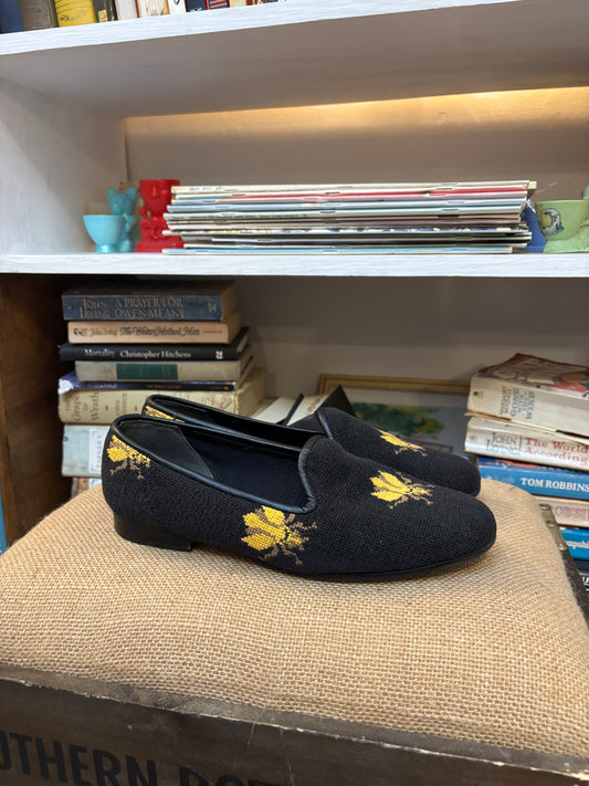 Zalo Bee Tapestry Loafers