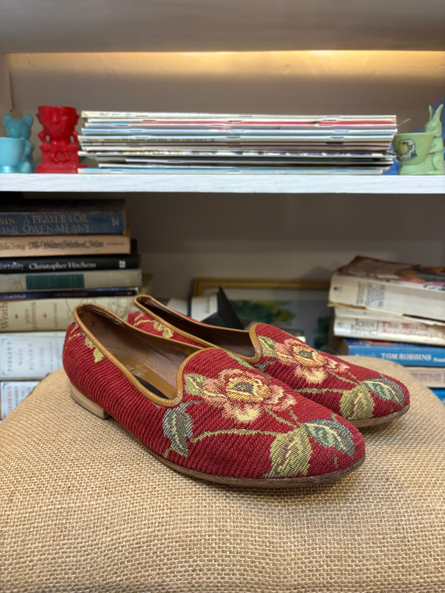 Zalo Floral Tapestry Loafers 7