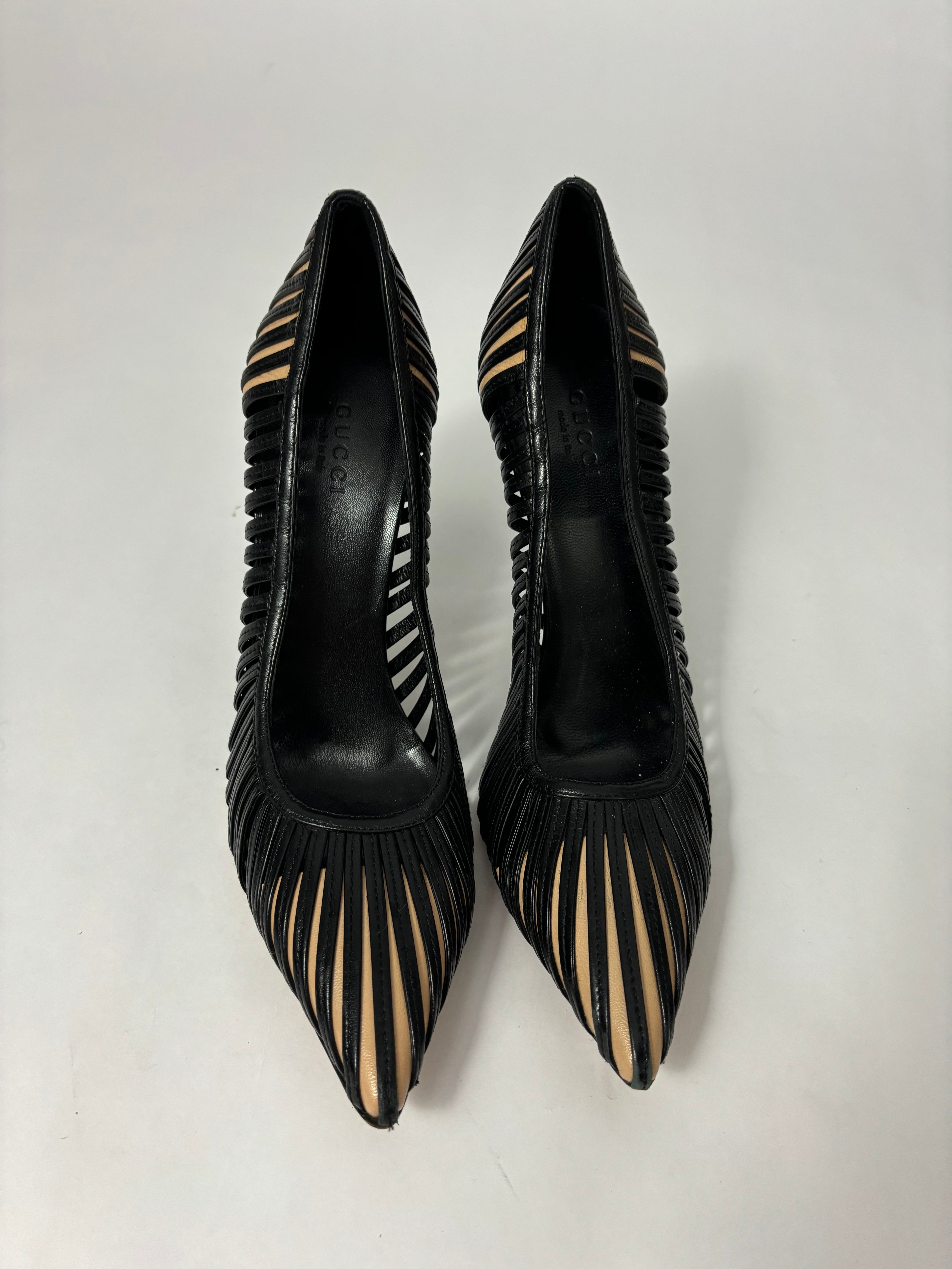 Gucci Tom Ford Cage Heels 38.5 – Stardust Archive