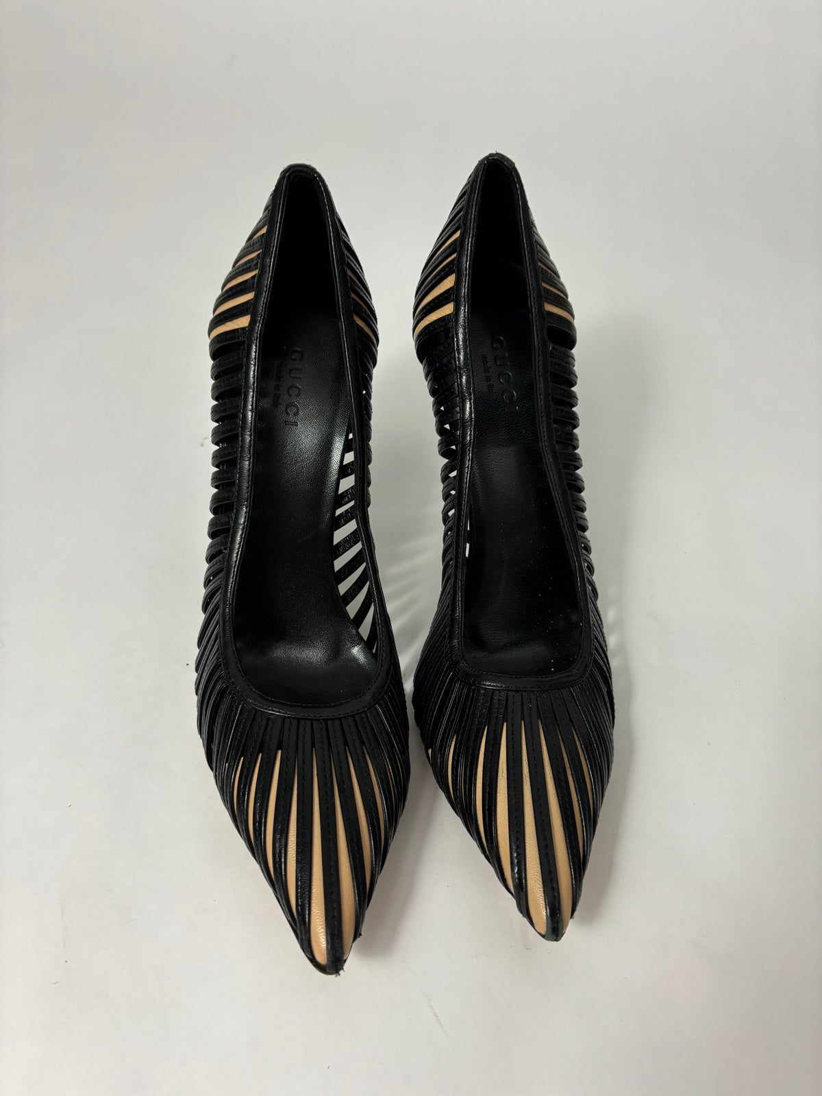 Gucci Tom Ford Cage Heels 38.5 – Stardust Archive