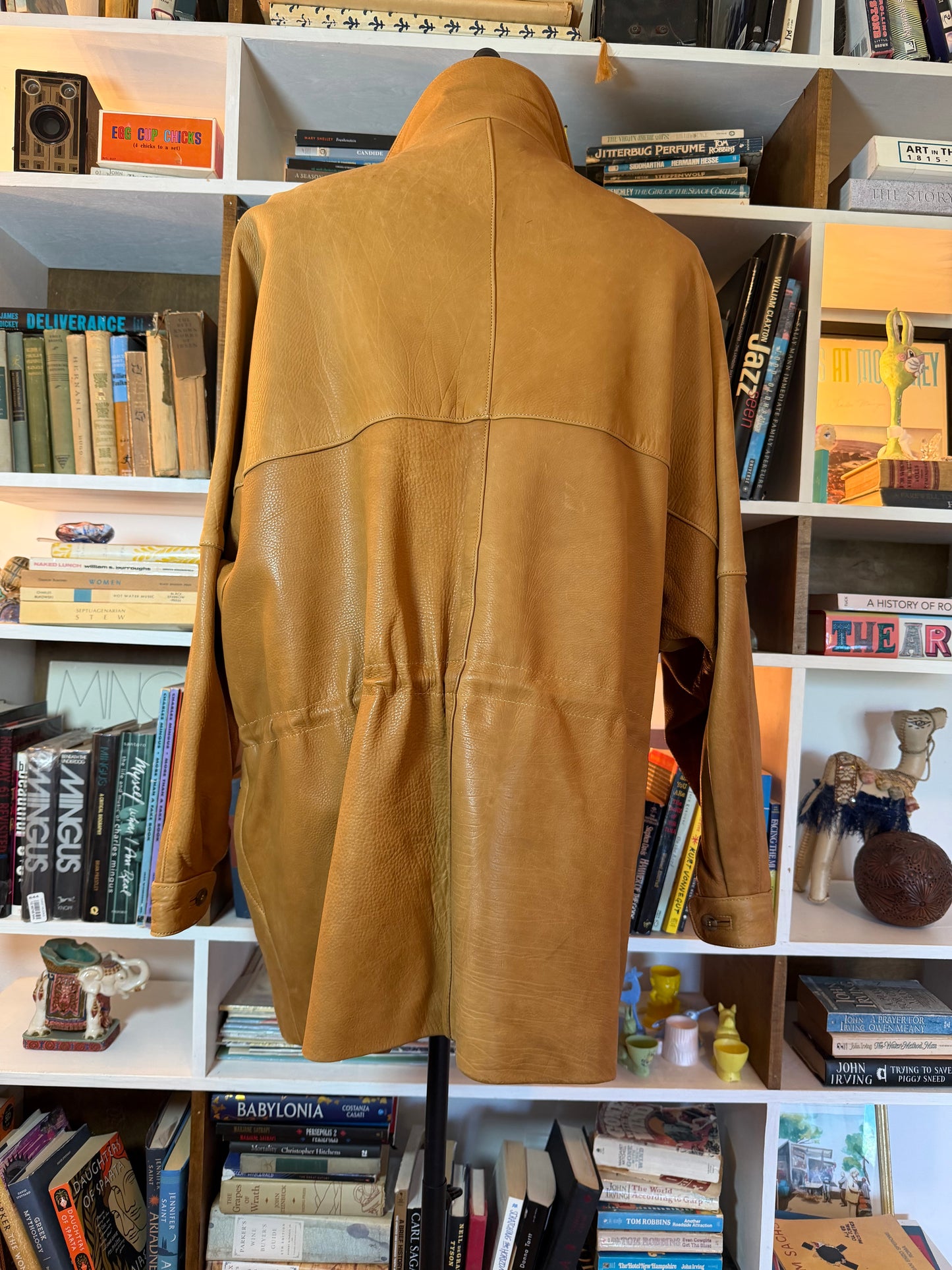 leather field jacket