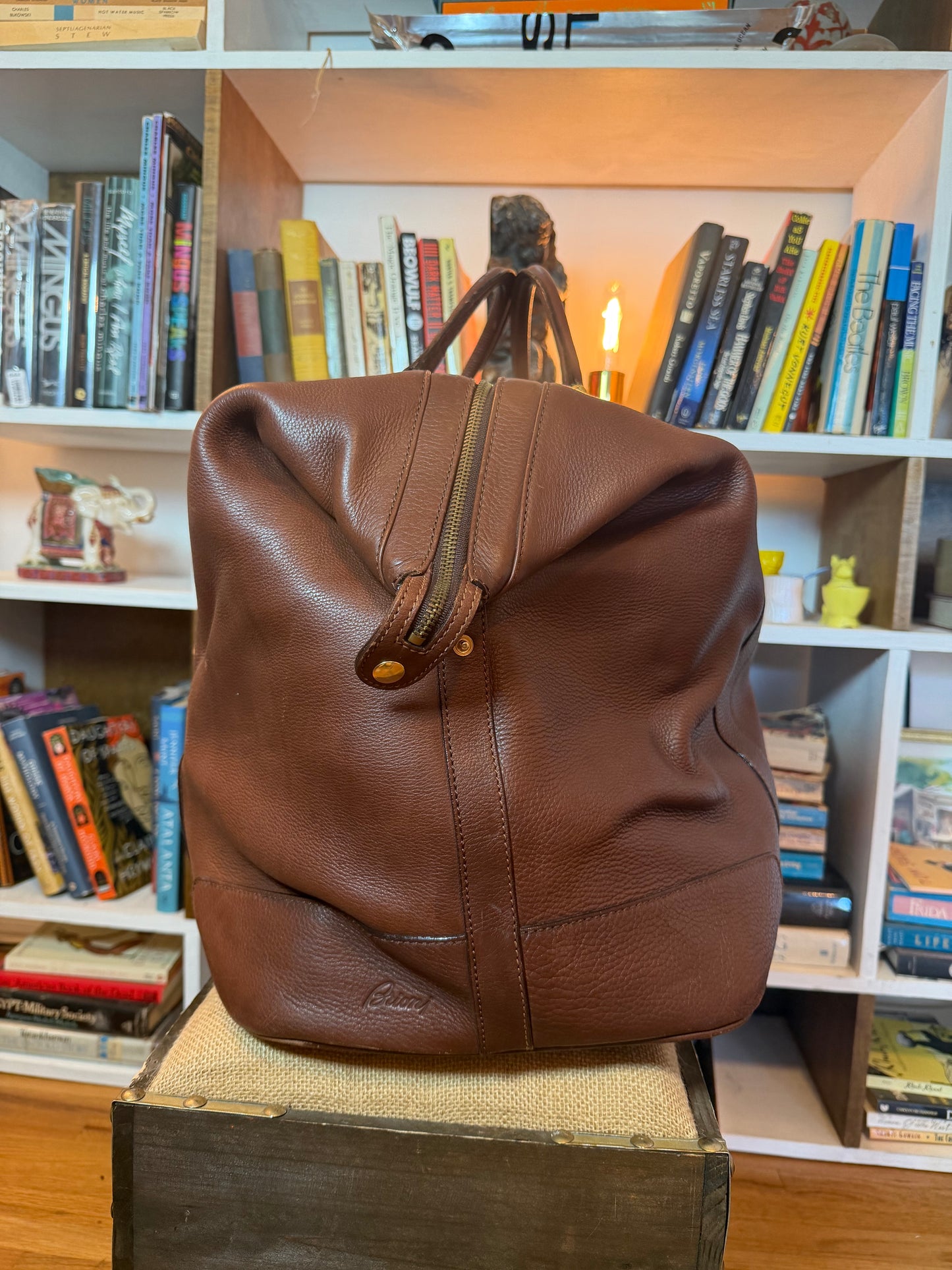 Brioni Leather Duffel