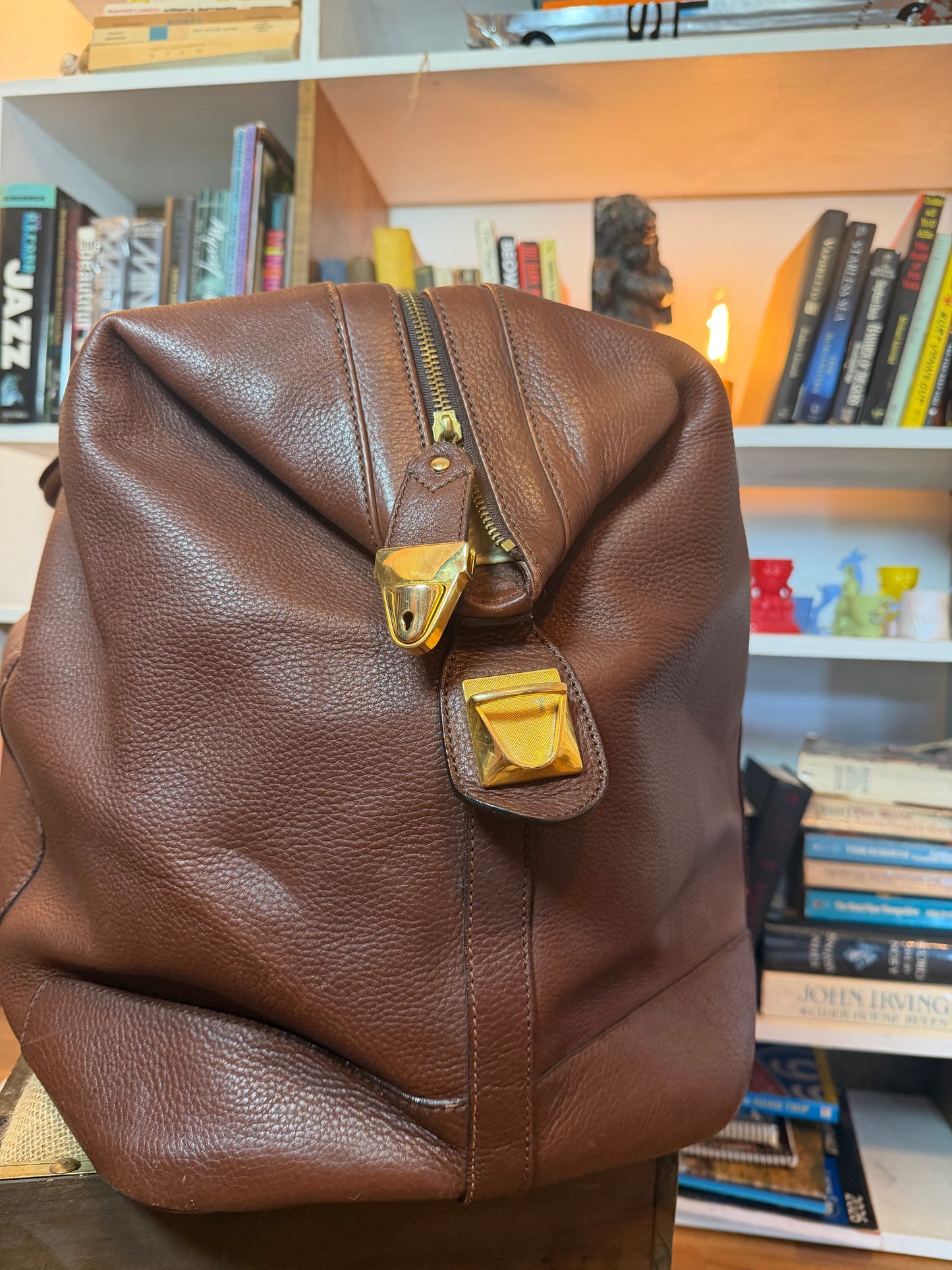 Brioni Leather Duffel