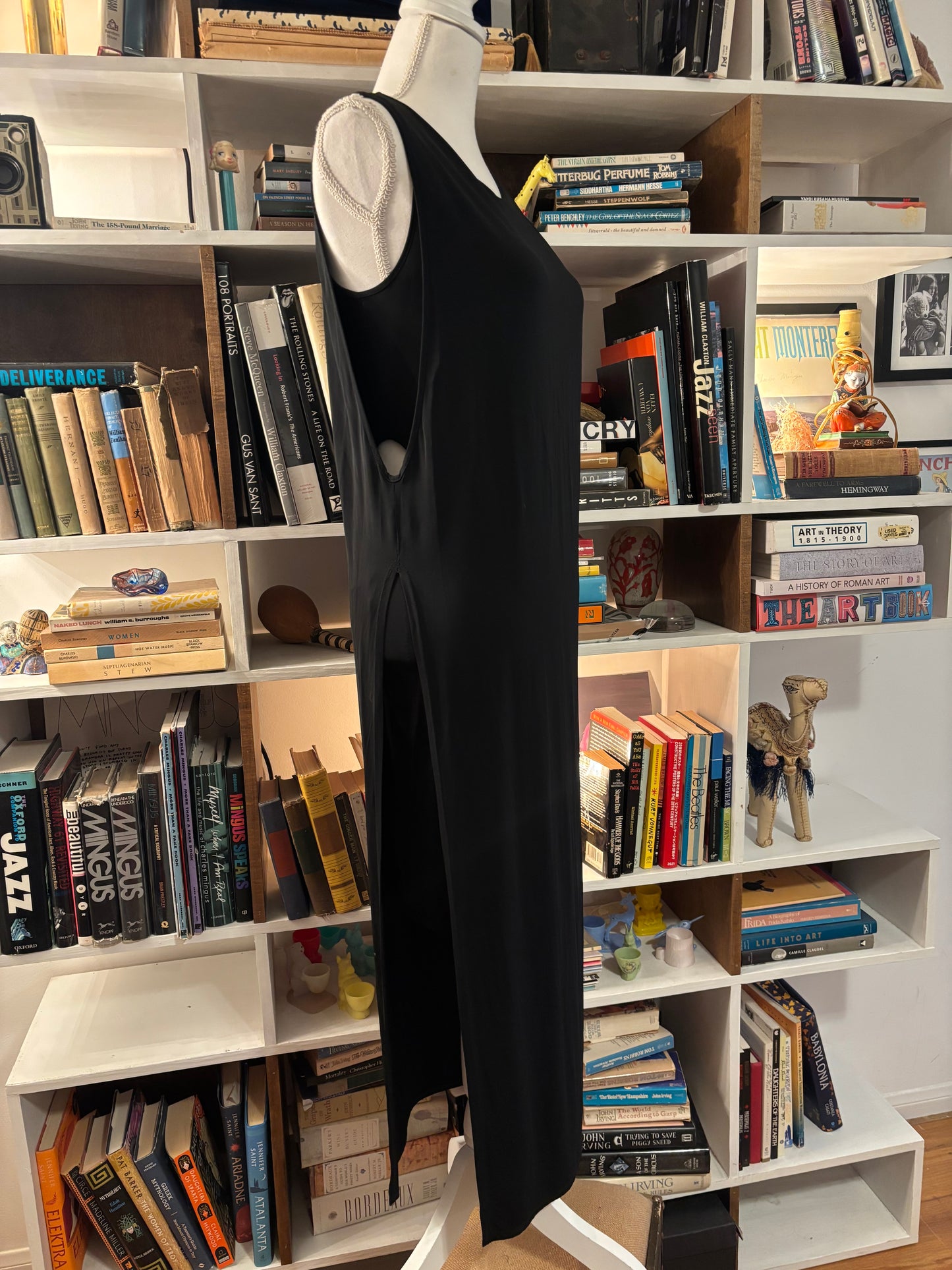 Helmut Lang High Slit Shift Dress