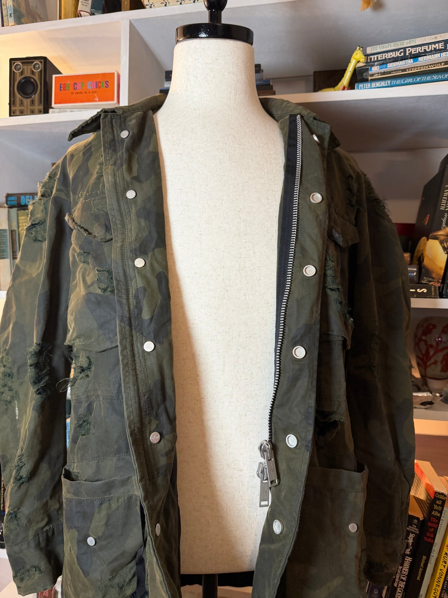 Unravel Overdyed Cargo Jacket