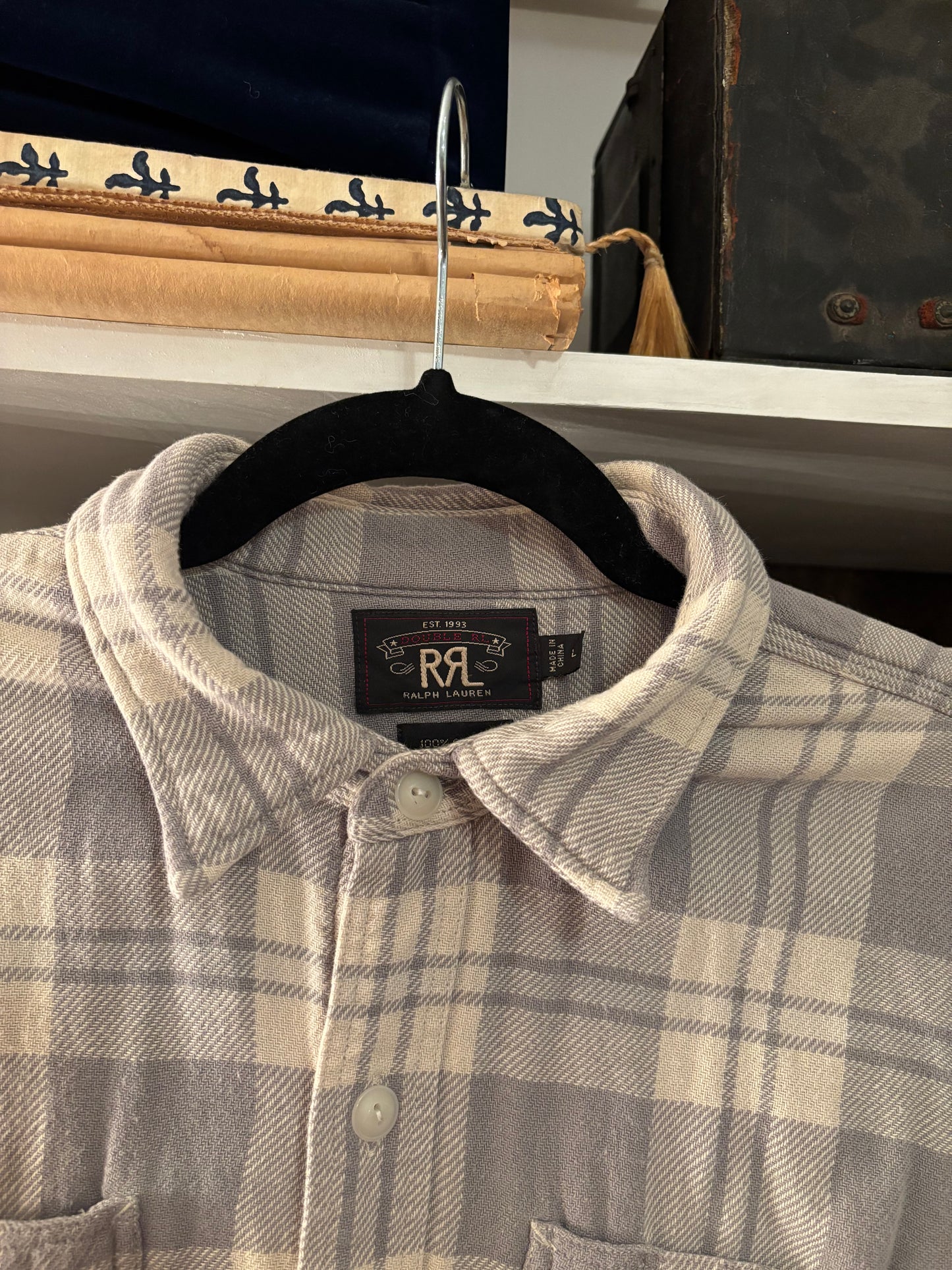 RRL flannel shirt