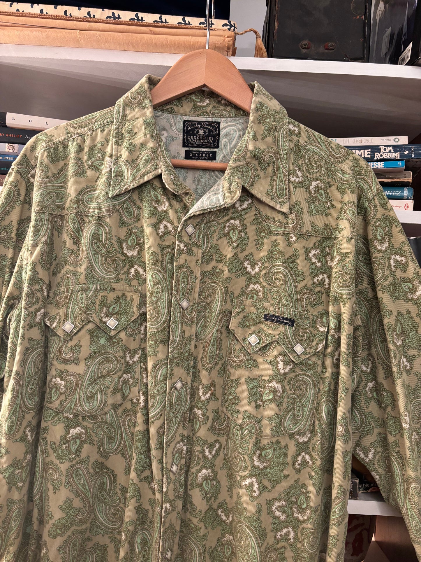 lucky brand corduroy button up